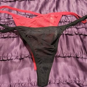 2 Pairs La Vie en Rose G-String Underwear